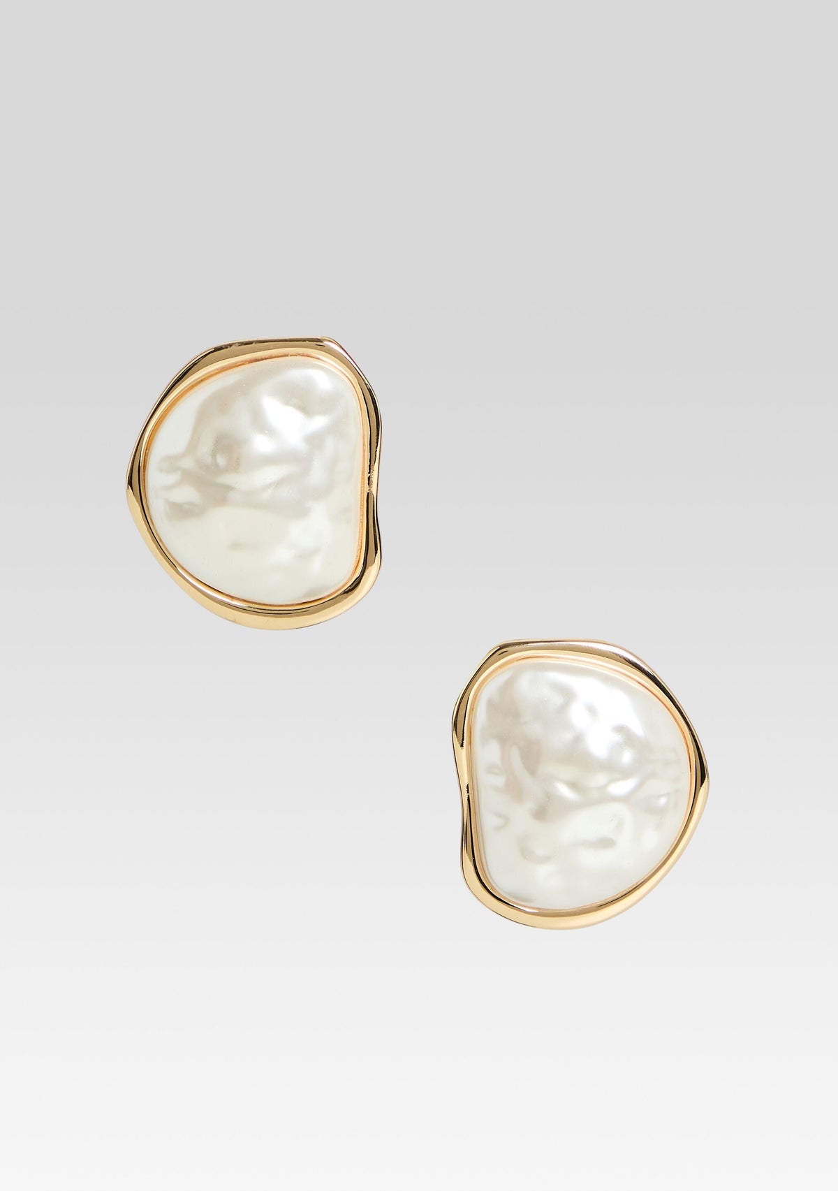 Fiorenza Pearl Earrings by retrofête in Pearl White, product image 1
