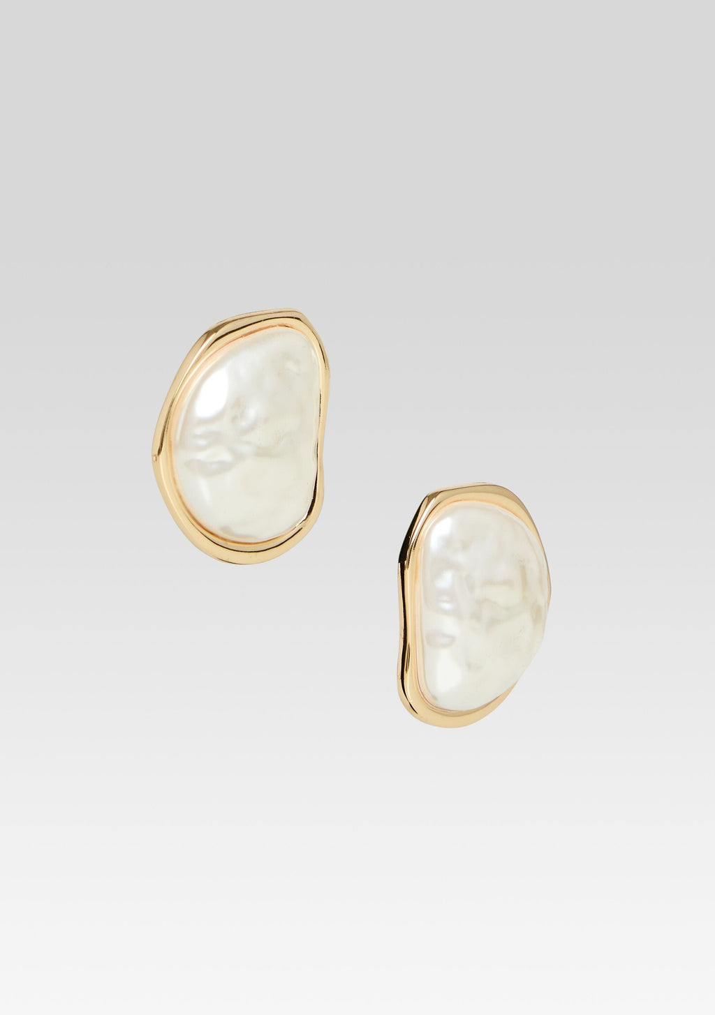 Fiorenza Pearl Earrings by retrofête in Pearl White, product image 2