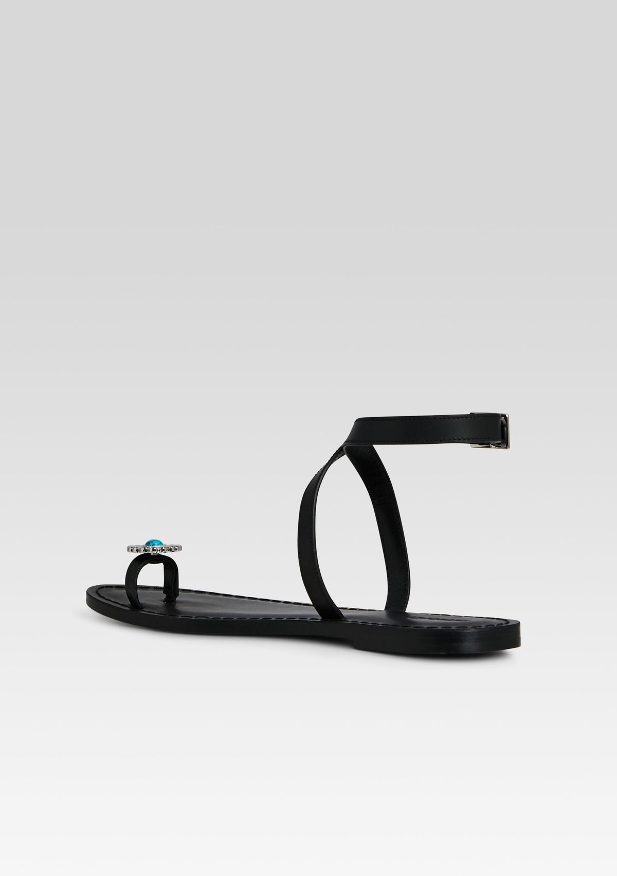 Grazia Sandal by retrofête in Black/Turquoise, product image 5
