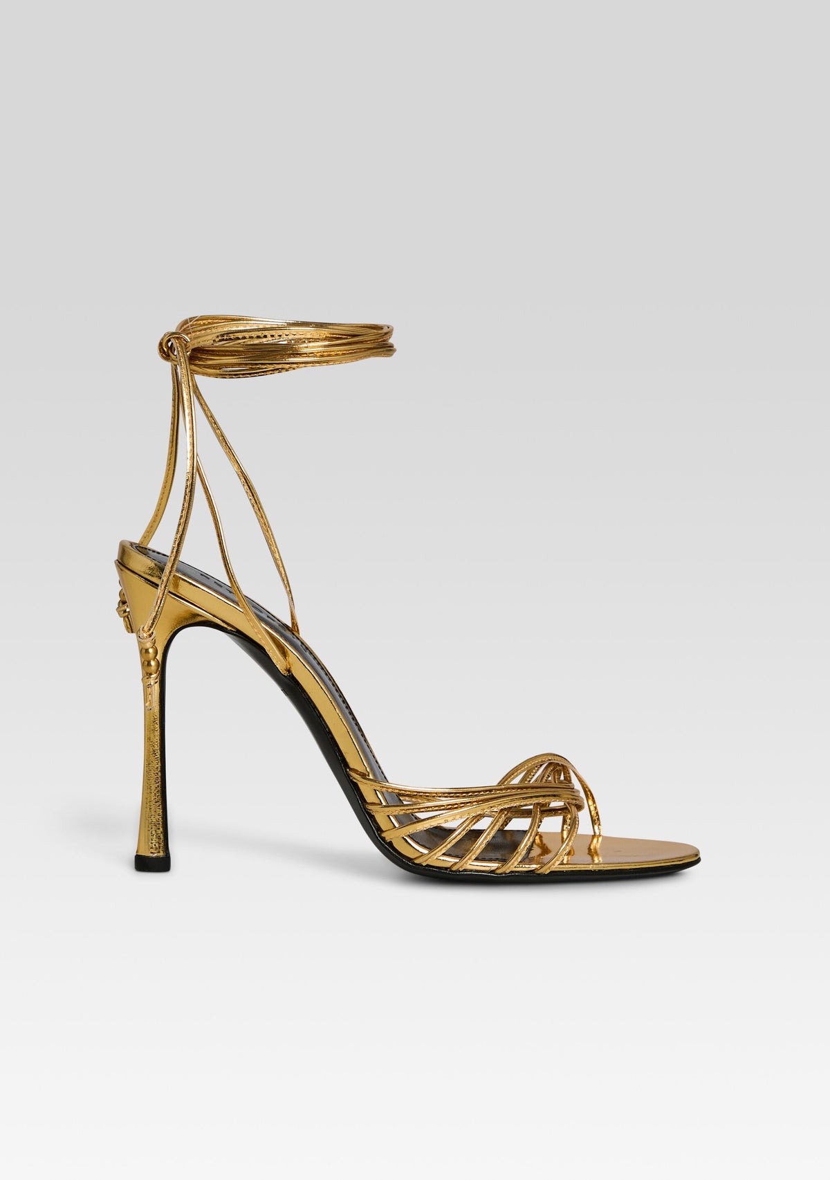 Lucio Sandal by retrofête in Gold Mirror, product image 1
