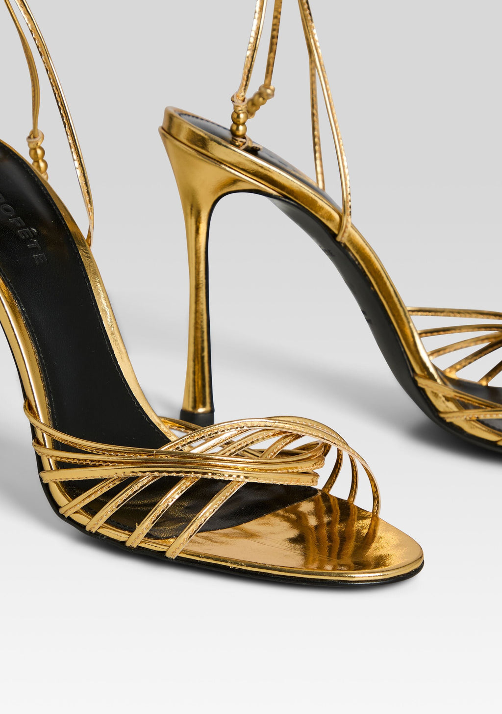 Lucio Sandal by retrofête in Gold Mirror, product image 3