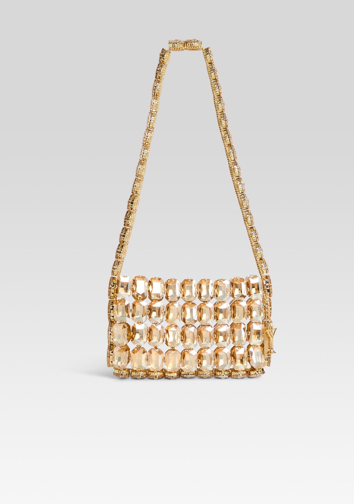 Malka Rhinestone Bag by retrofête in Gold, product image 1