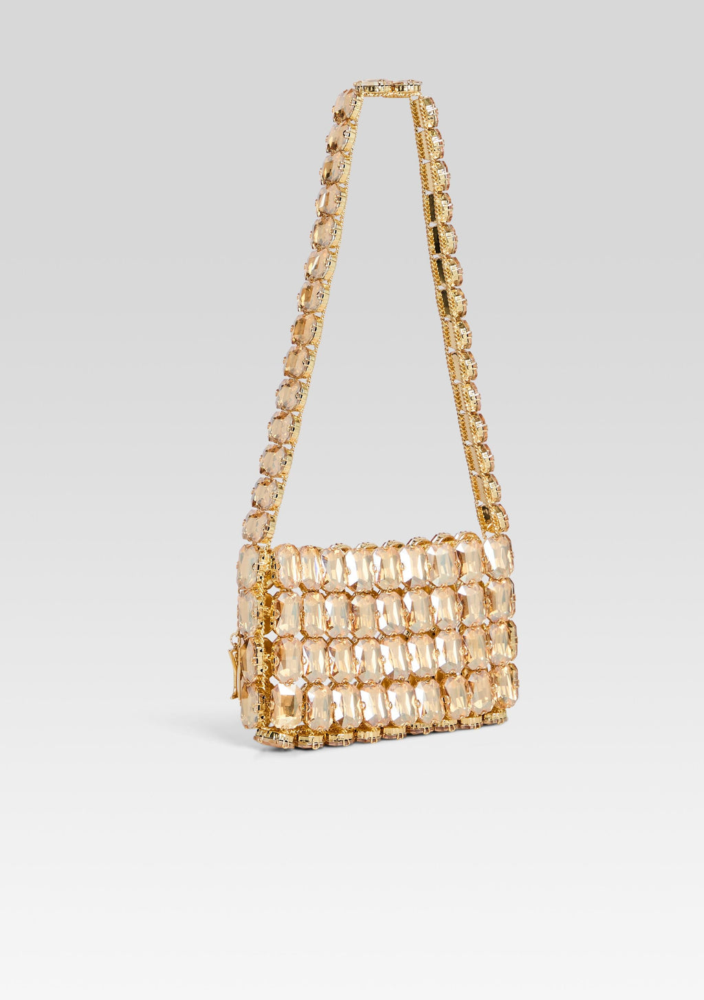 Malka Rhinestone Bag by retrofête in Gold, product image 5