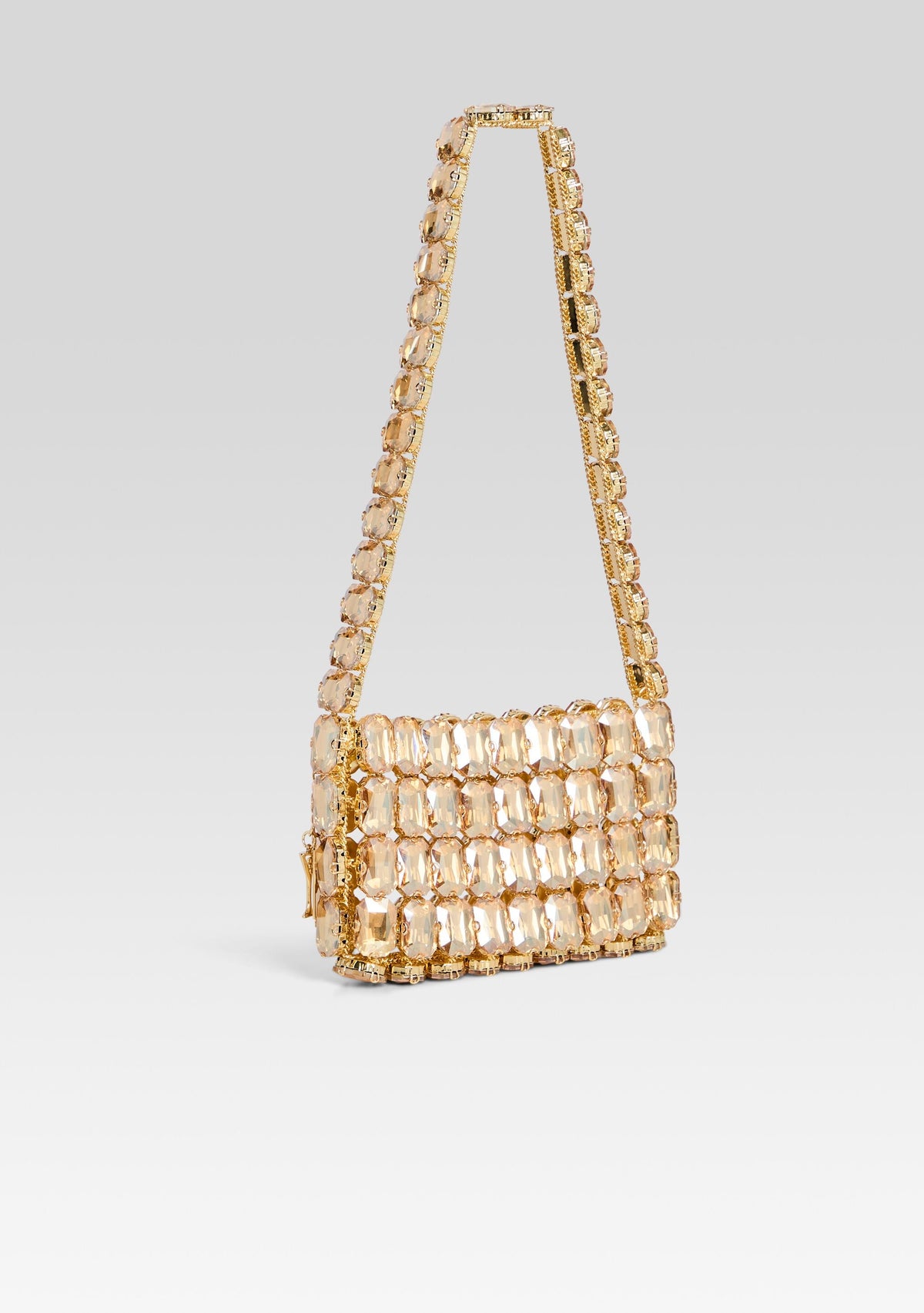 Malka Rhinestone Bag by retrofête in Gold, product image 5