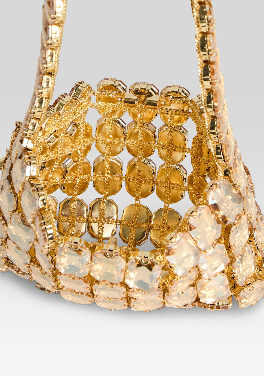 Malka Rhinestone Bag by retrofête in Gold, product image 4