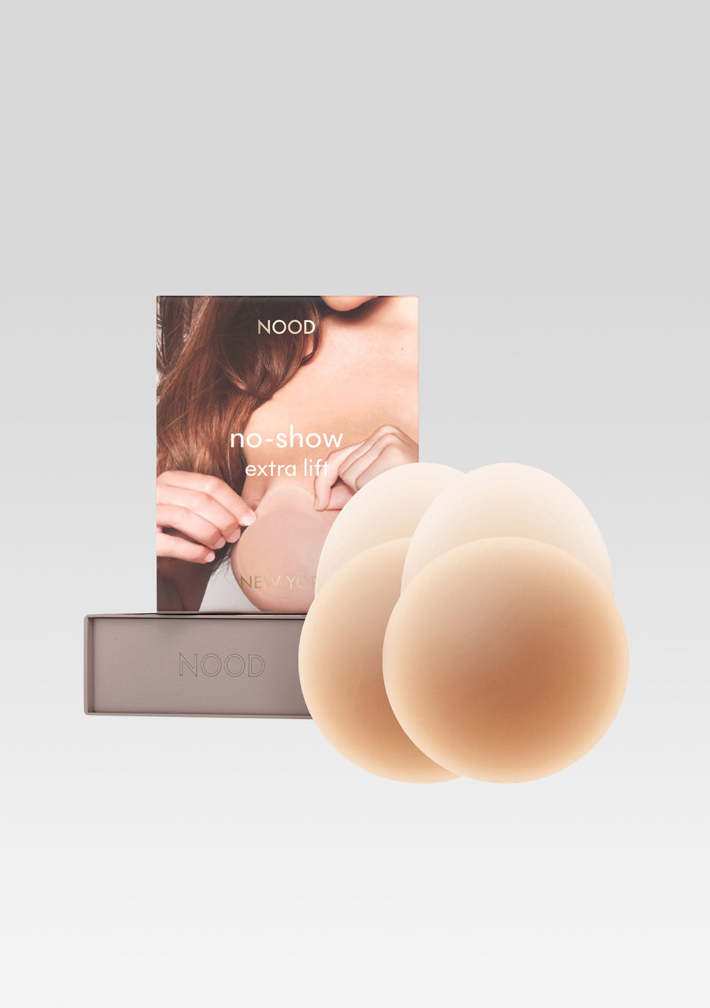 No-Show Extra Lift Nipple Covers by NOOD in Soft Tan, product image 1