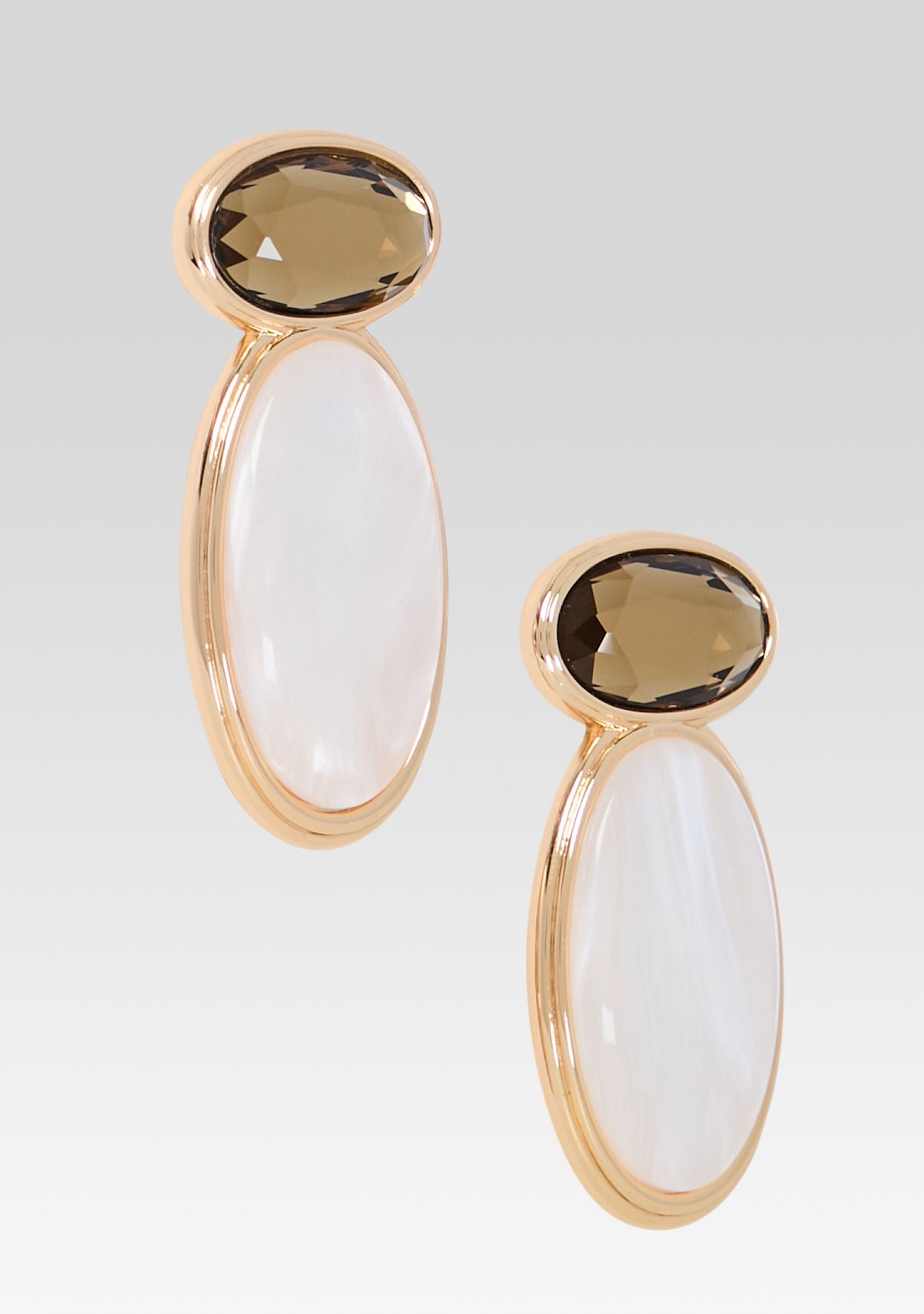 Yolanda Earring by retrofête in Ochre/Pearl, product image 3