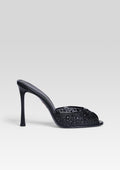 Alonia Embellished Sandal by retrofête in Black/Black, product image 1
