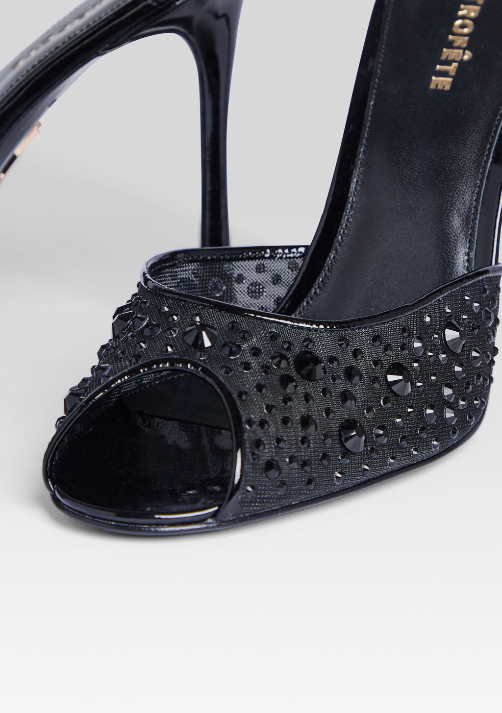 Alonia Embellished Sandal by retrofête in Black/Black, product image 3