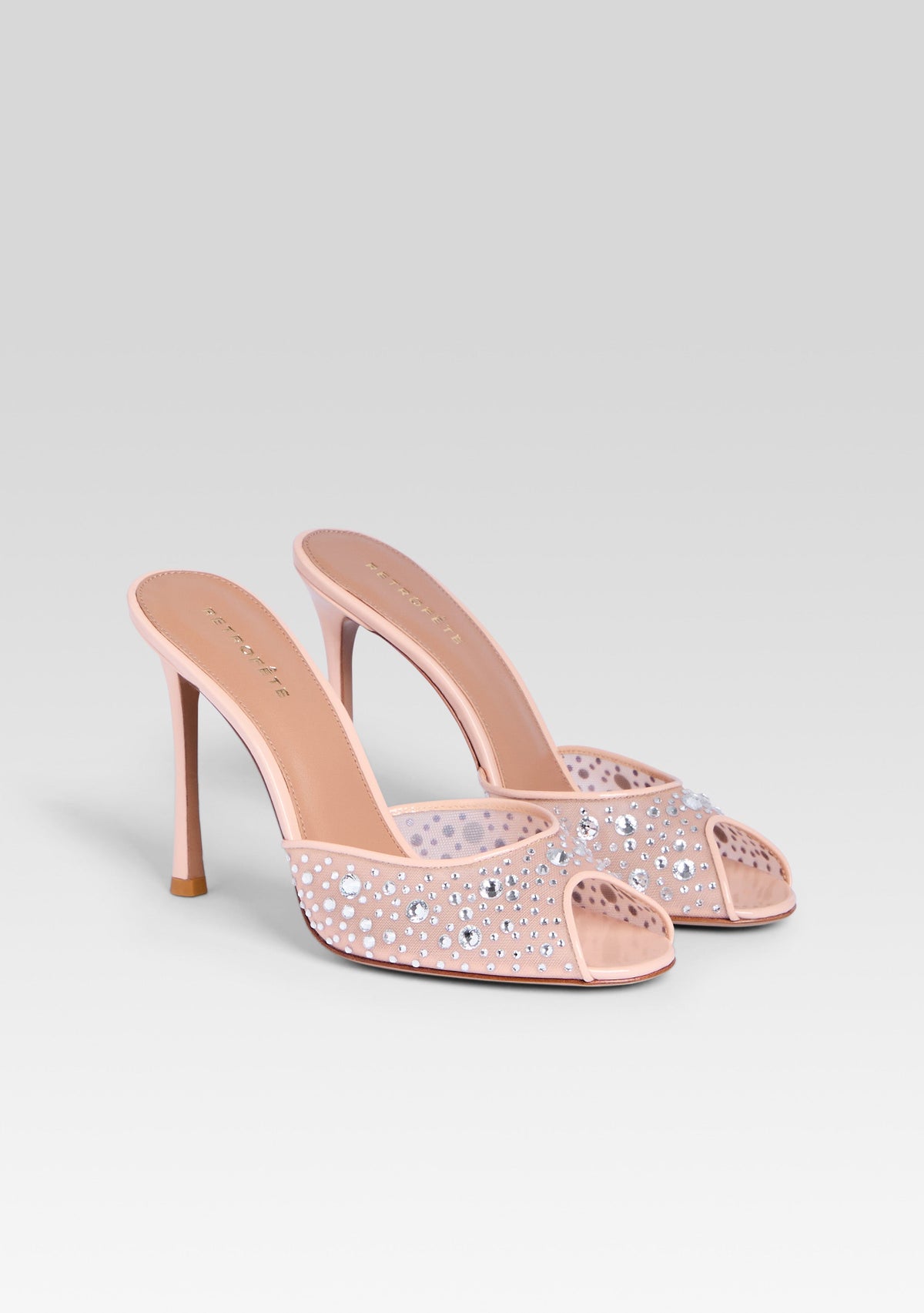 Alonia Embellished Sandal by retrofête in Nude/Silver, product image 4