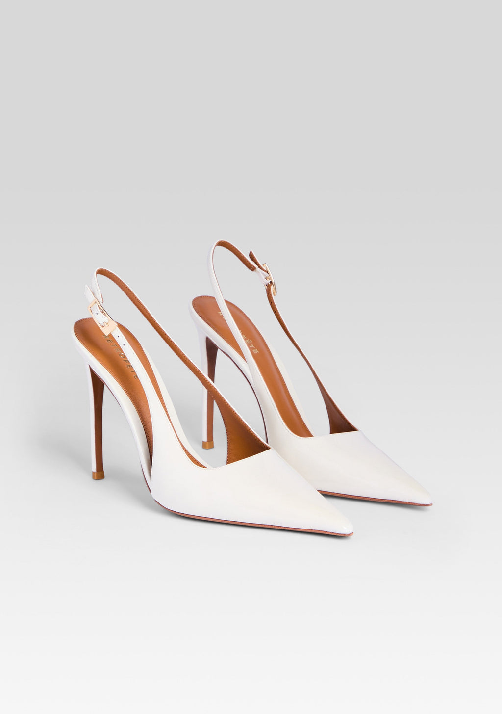 Cindy Slingback Heel by retrofête in Cream, product image 4