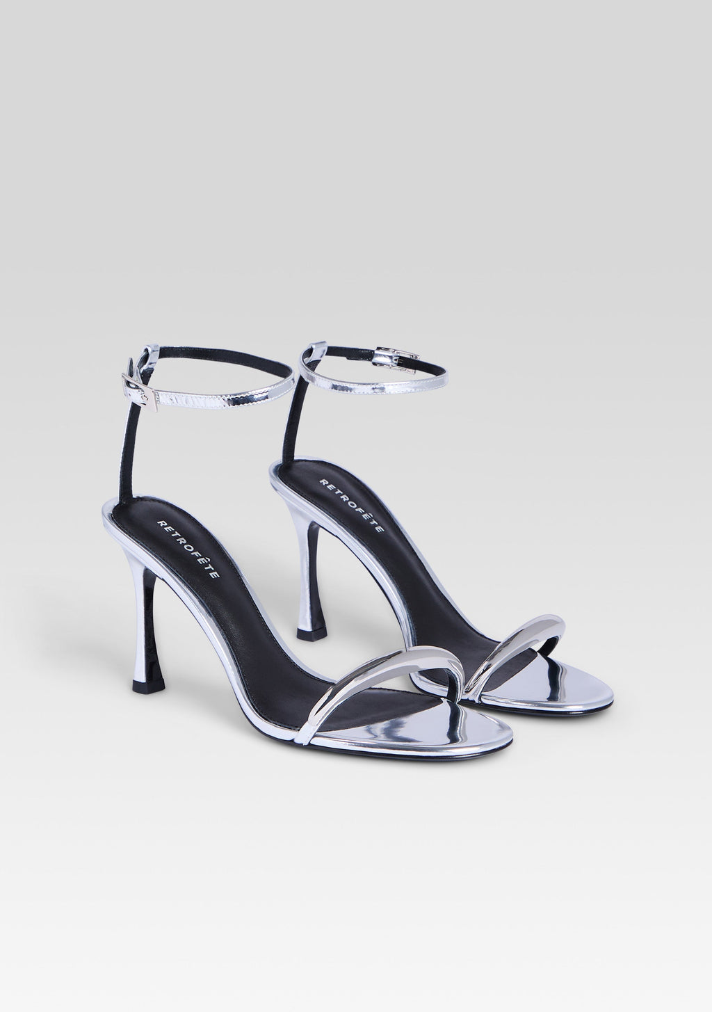 Fawny Sandal by retrofête in Silver/Silver, product image 3