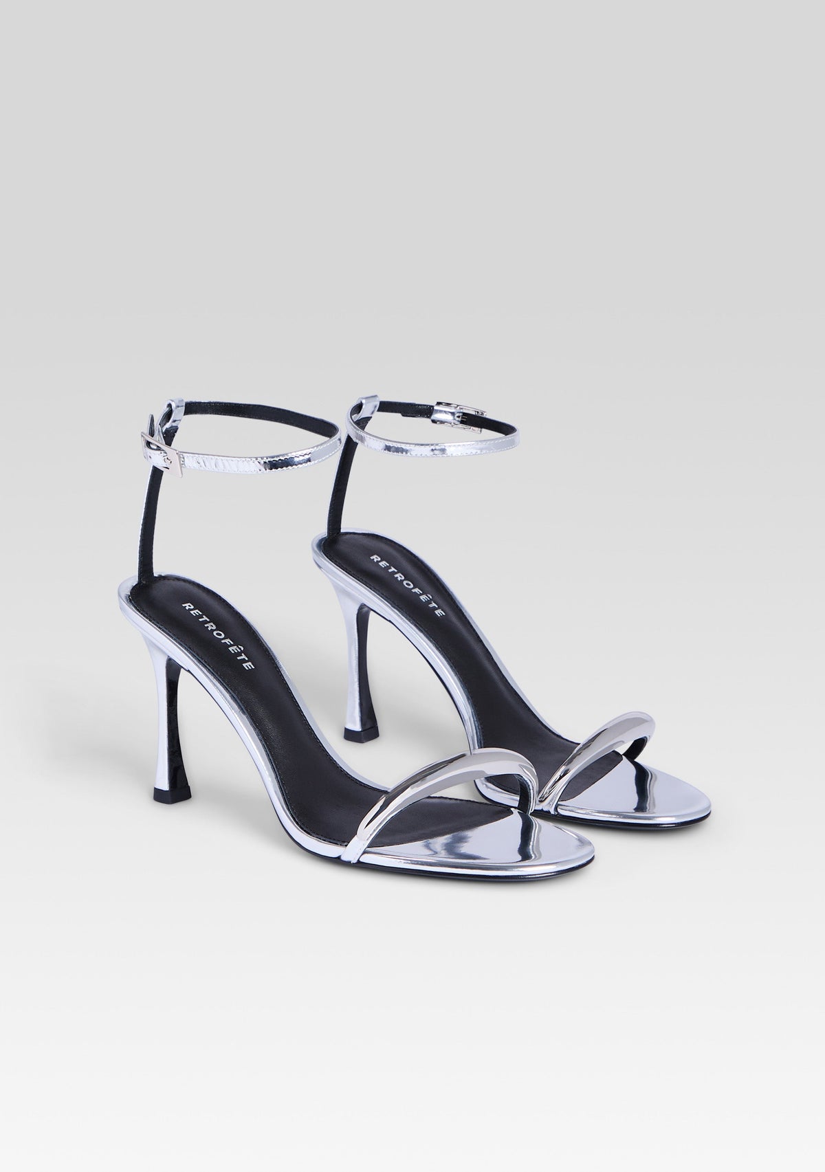 Fawny Sandal by retrofête in Silver/Silver, product image 3