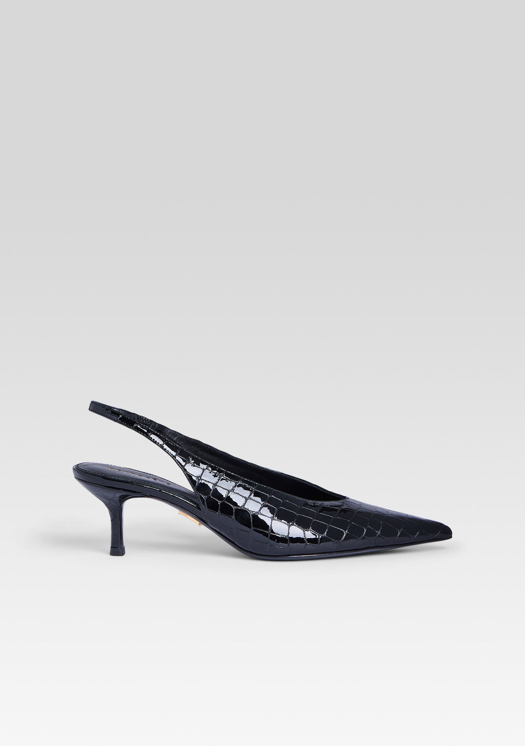 Isobel Slingback by retrofête in Black Croco, product image 1