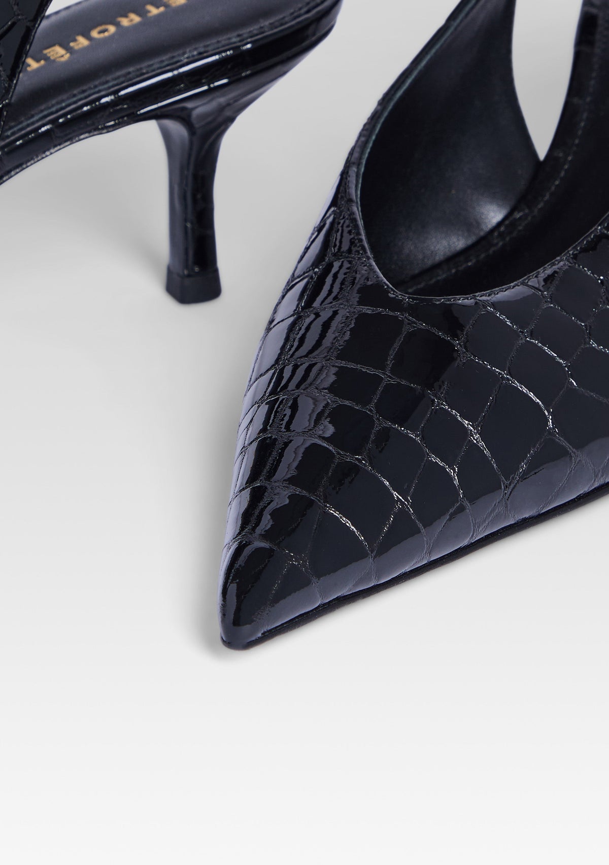 Isobel Slingback by retrofête in Black Croco, product image 3