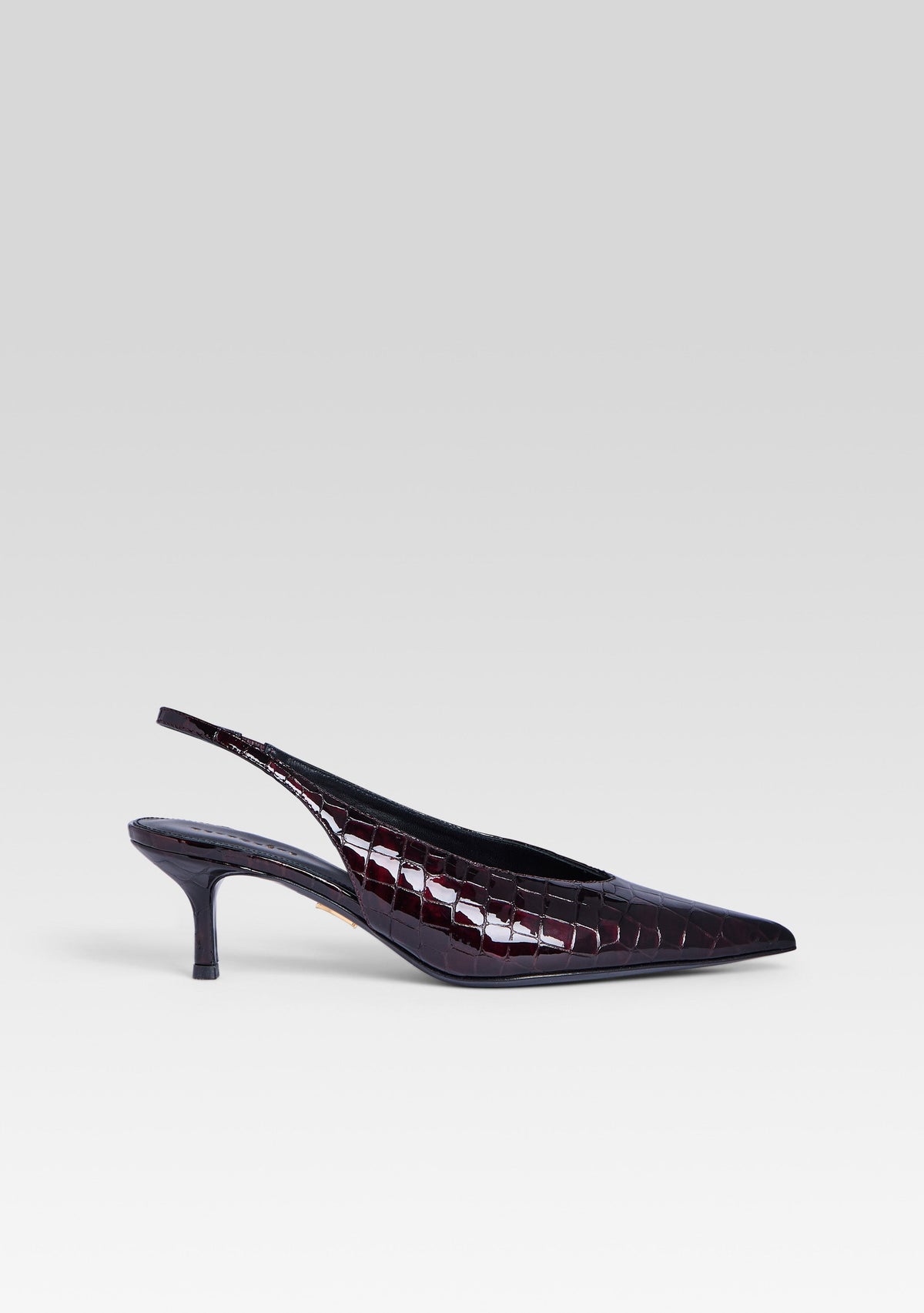 Isobel Slingback by retrofête in Burgundy Croco, product image 1