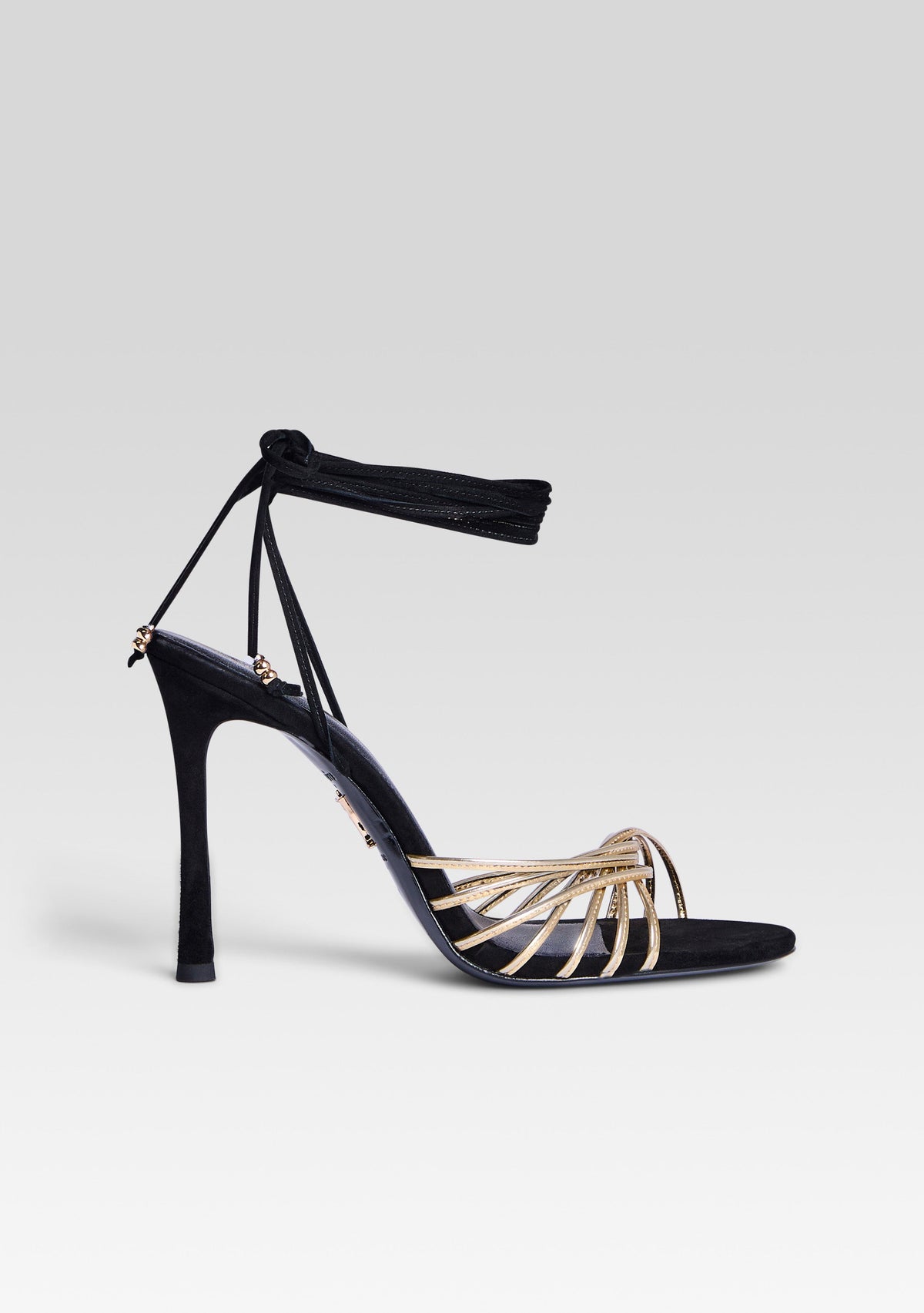 Lucio Sandal by retrofête in Gold/ Black, product image 1