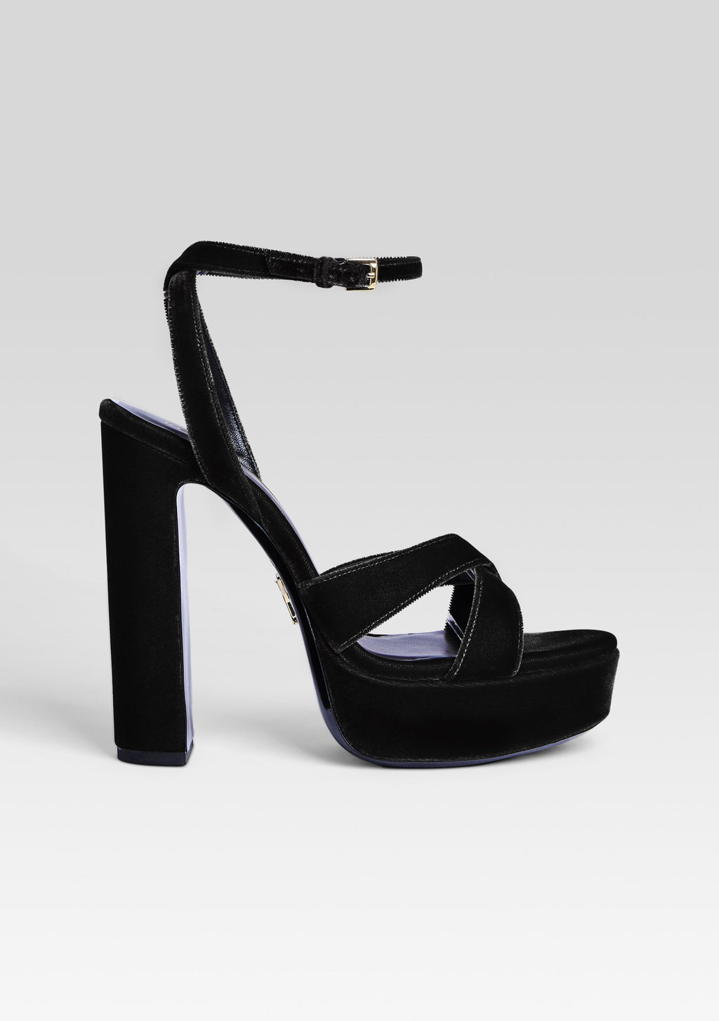 Melodia Platform Sandal by retrofête in Black, product image 1