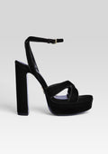 Melodia Platform Sandal by retrofête in Black, product image 1