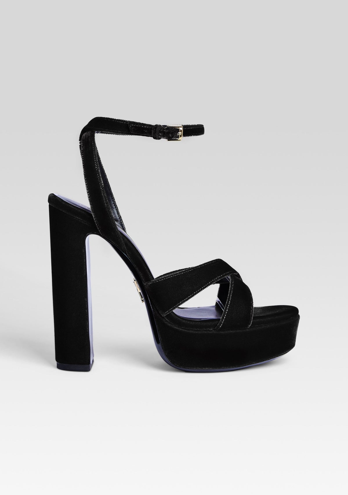 Melodia Platform Sandal by retrofête in Black, product image 1