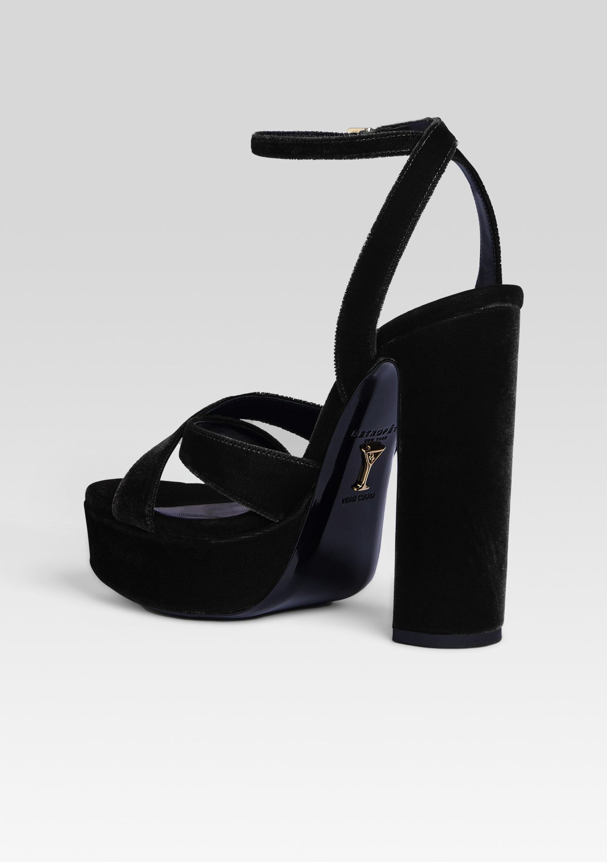 Melodia Platform Sandal by retrofête in Black, product image 4