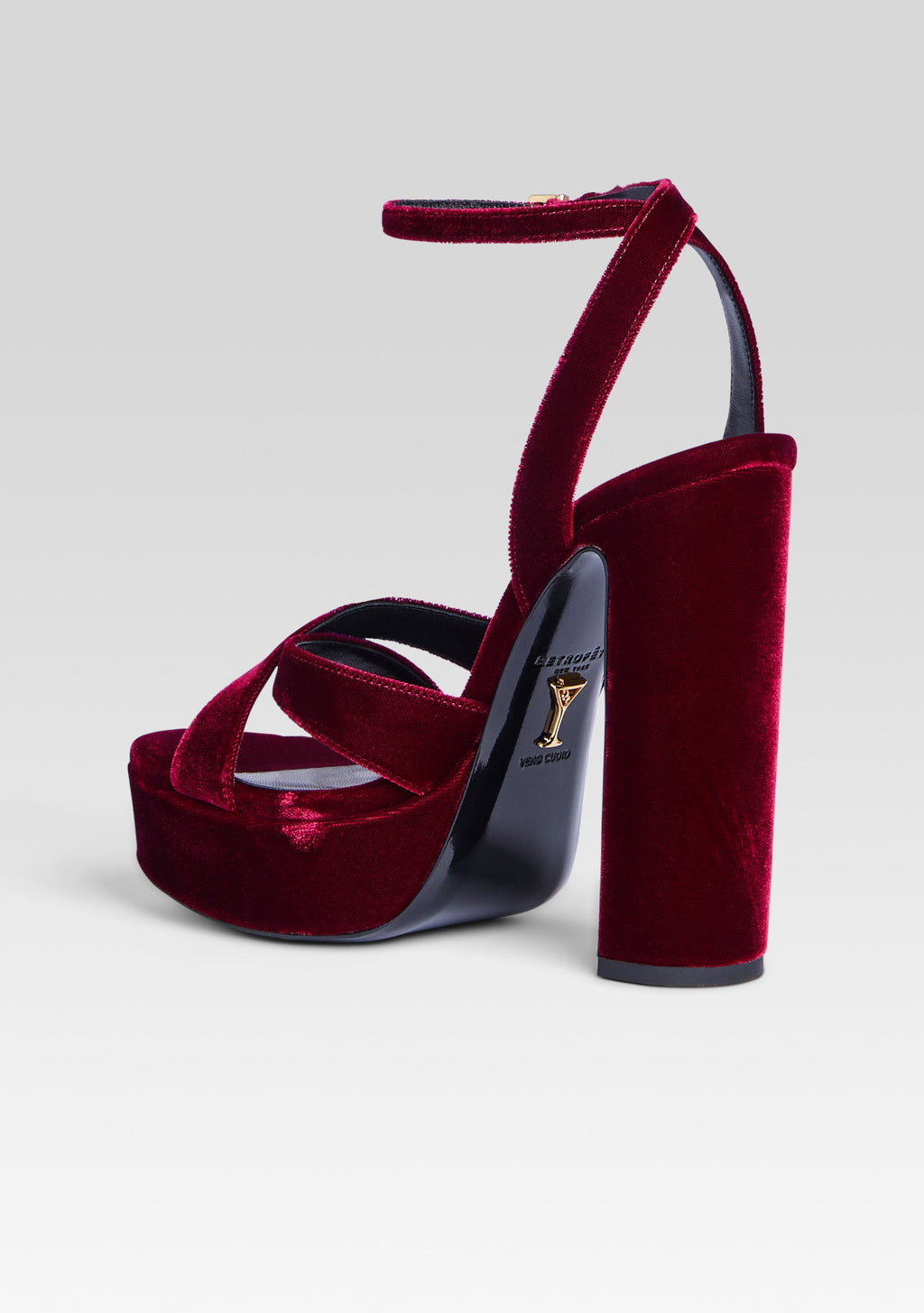 Melodia Platform Sandal by retrofête in Pinot, product image 4