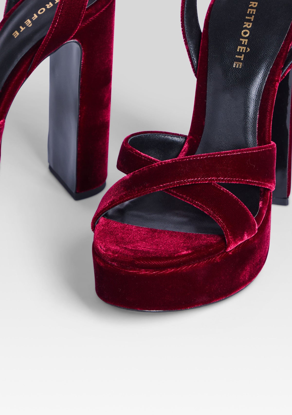 Melodia Platform Sandal by retrofête in Pinot, product image 2
