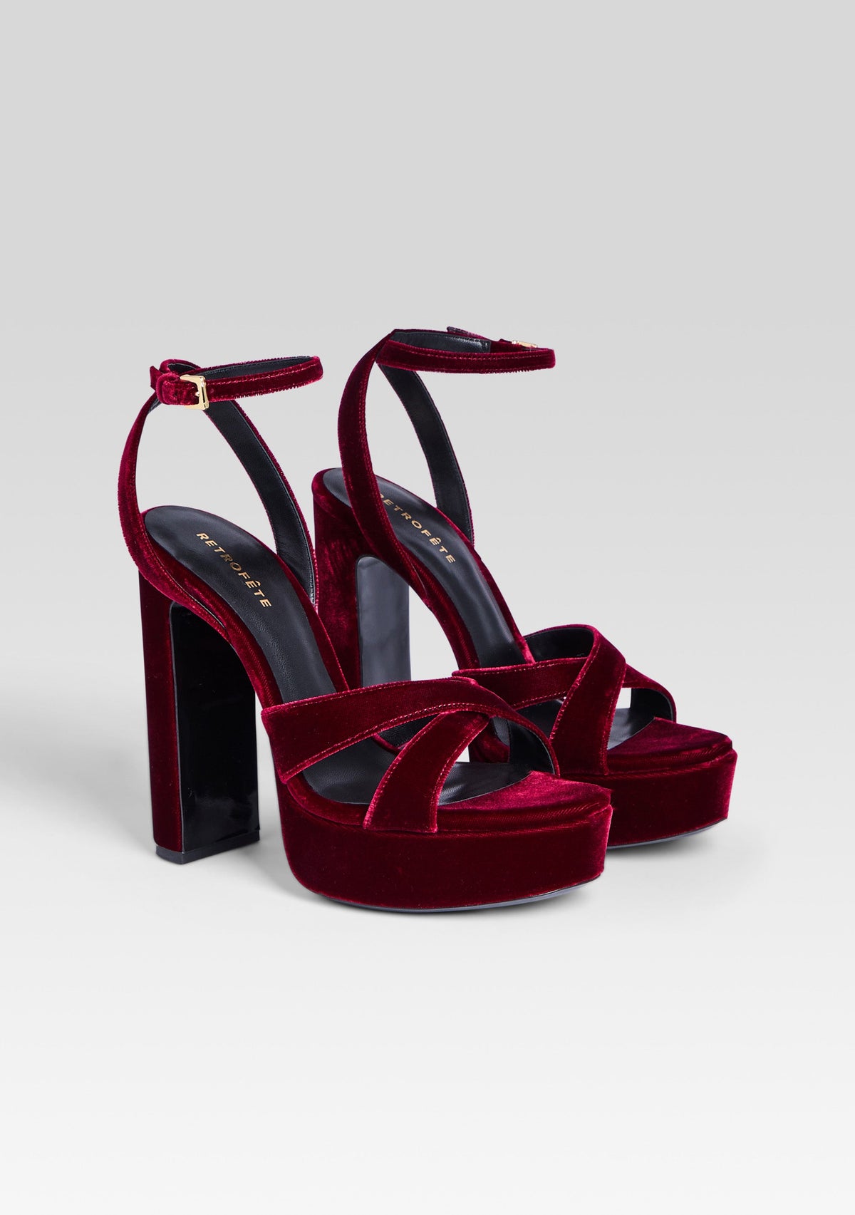 Melodia Platform Sandal by retrofête in Pinot, product image 3