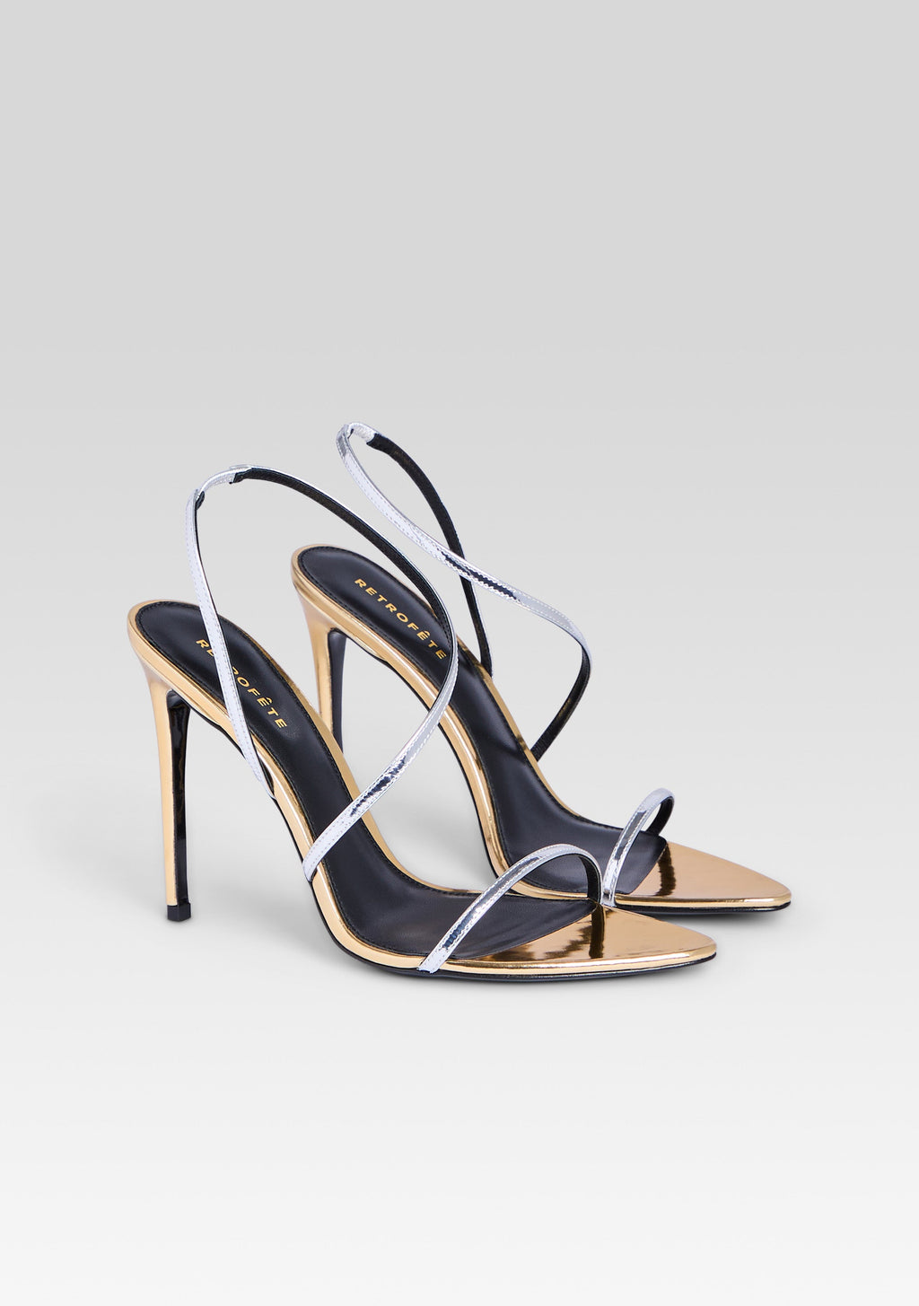 Naomi Sandal by retrofête in Silver/Gold, product image 3