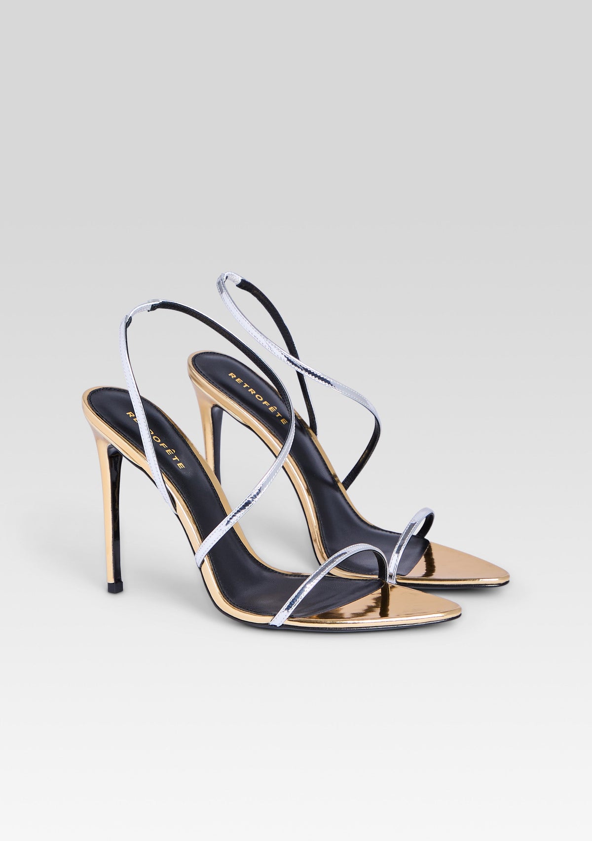 Naomi Sandal by retrofête in Silver/Gold, product image 3