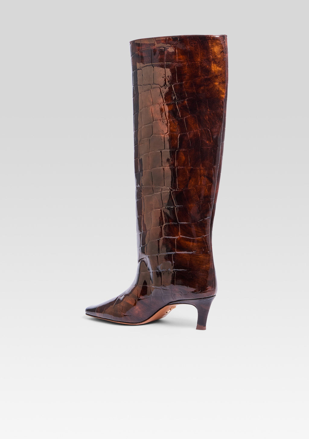 Taliah Leather Boot by retrofête in Brown Croco, product image 5