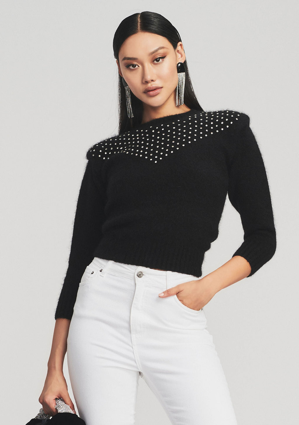 Astra Sweater by retrofête in Black, product image 1