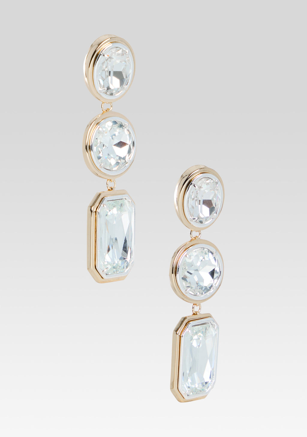 Camille Gemstone Drop Earrings by retrofête in Gold, product image 4