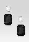 Cora Gemstone Earrings by retrofête in Black, product image 1