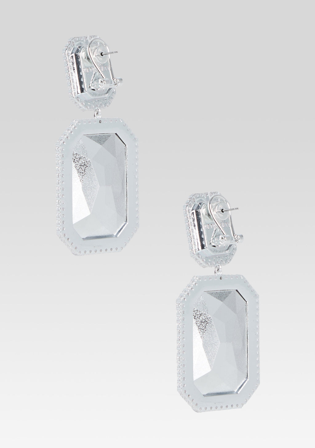 Cora Gemstone Earrings by retrofête in Cerise, product image 4