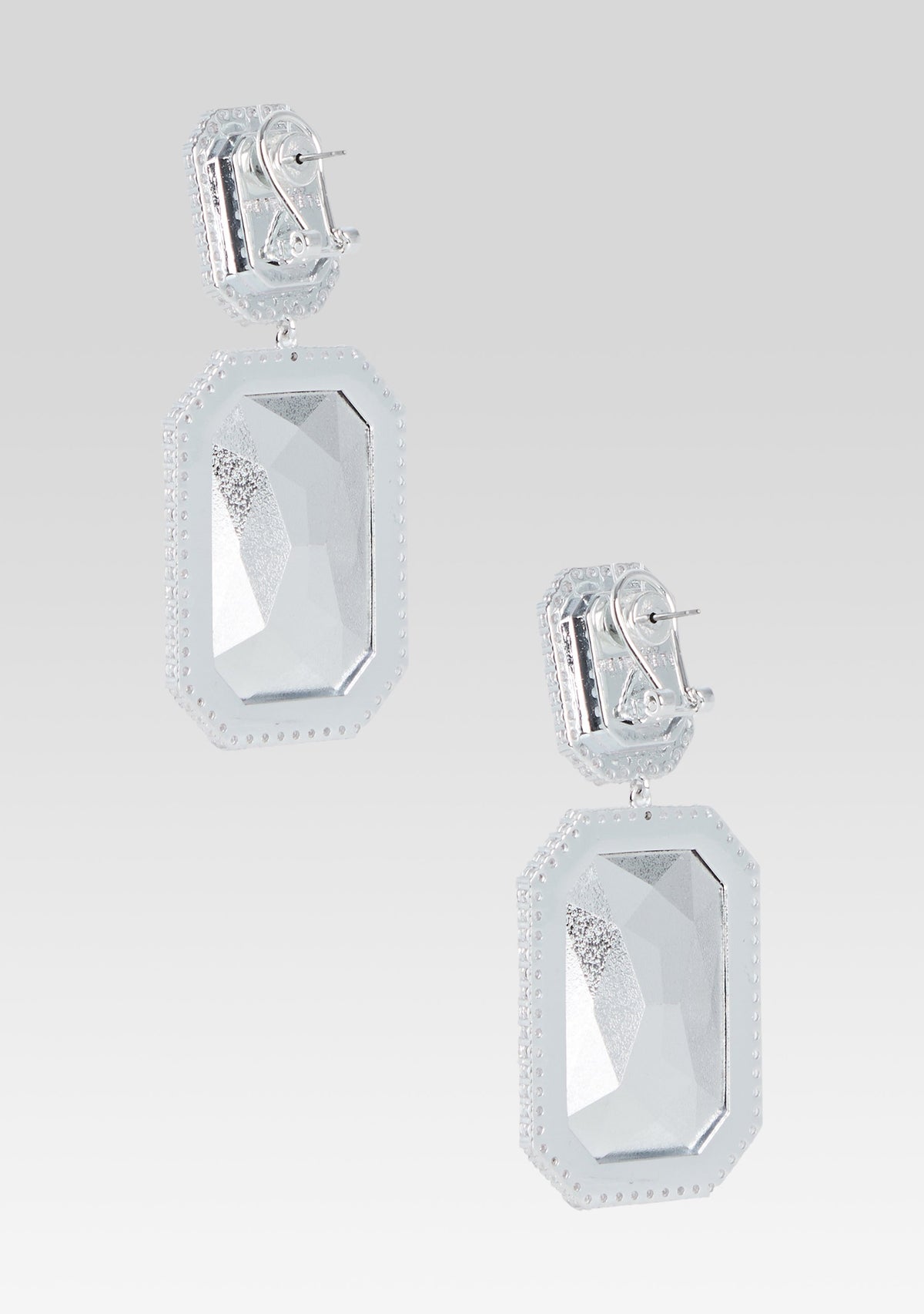 Cora Gemstone Earrings by retrofête in Cerise, product image 4