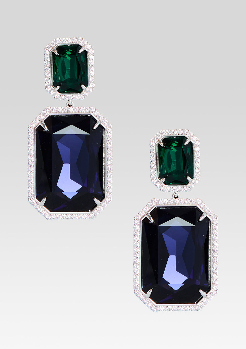 Cora Gemstone Earrings by retrofête in Sapphire, product image 1