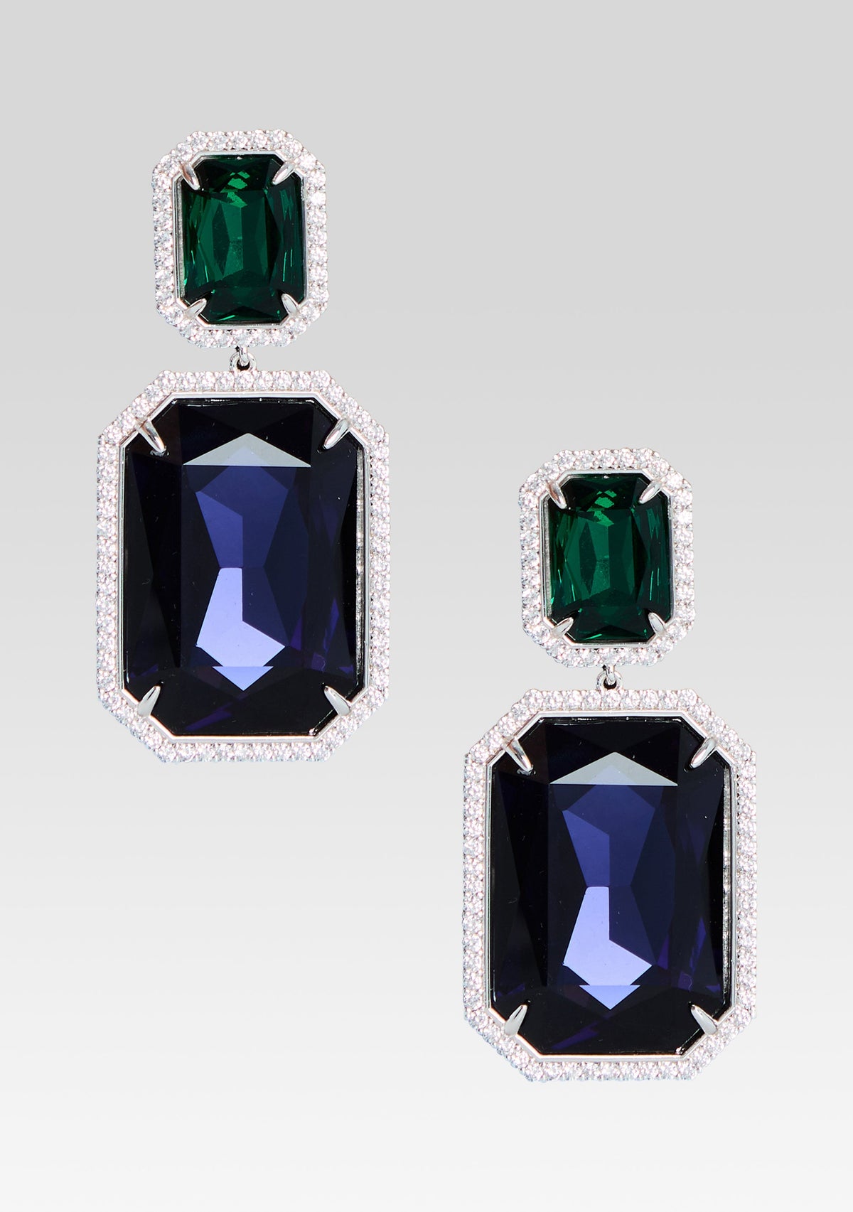 Cora Gemstone Earrings by retrofête in Sapphire, product image 1