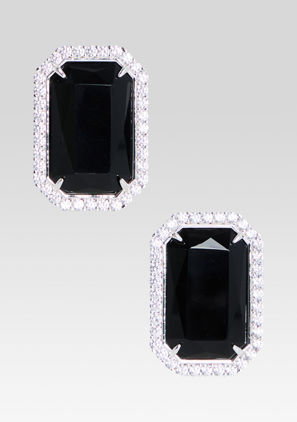 Hope Gemstone Earrings by retrofête in Black, product image 1
