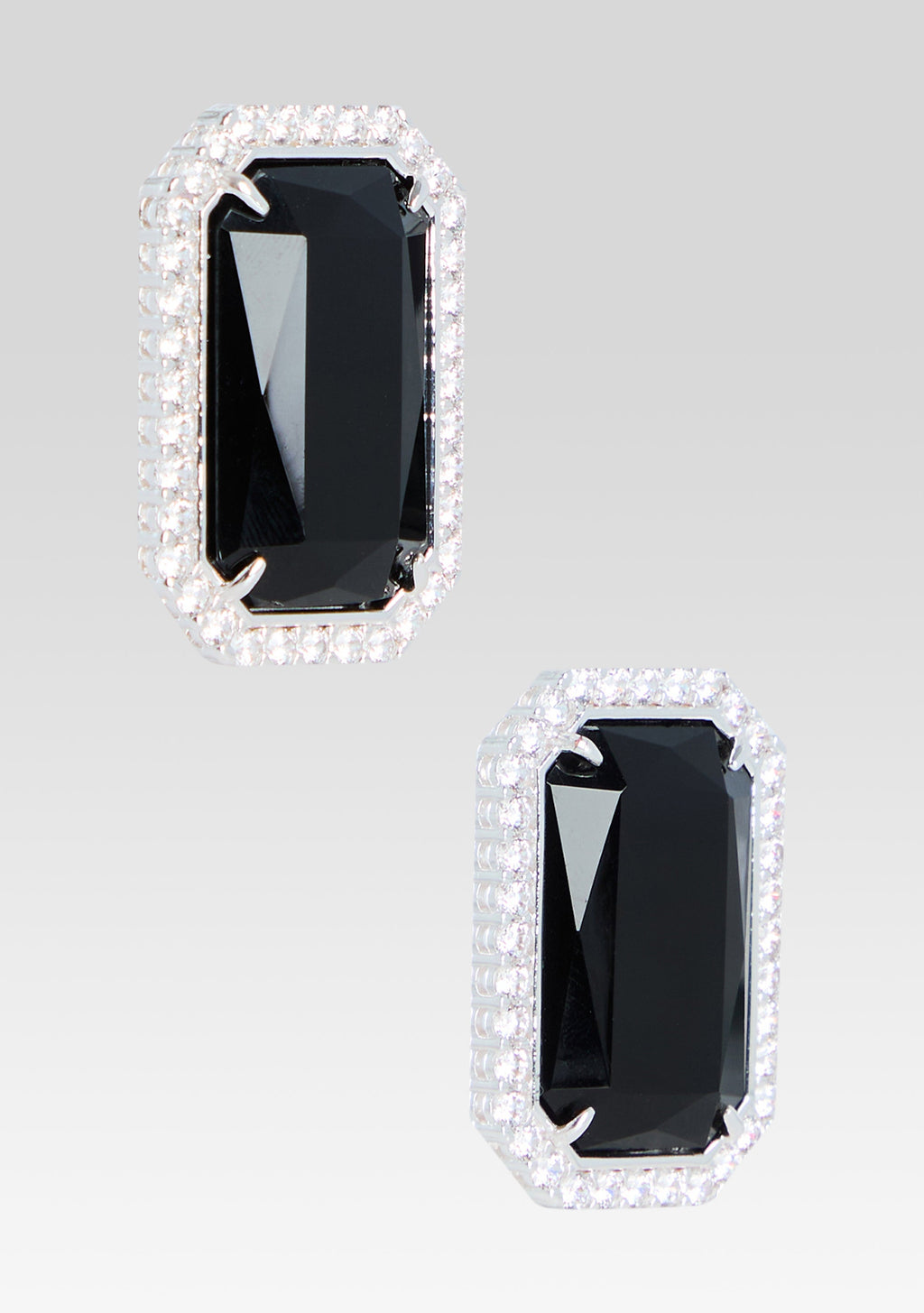 Hope Gemstone Earrings by retrofête in Black, product image 3
