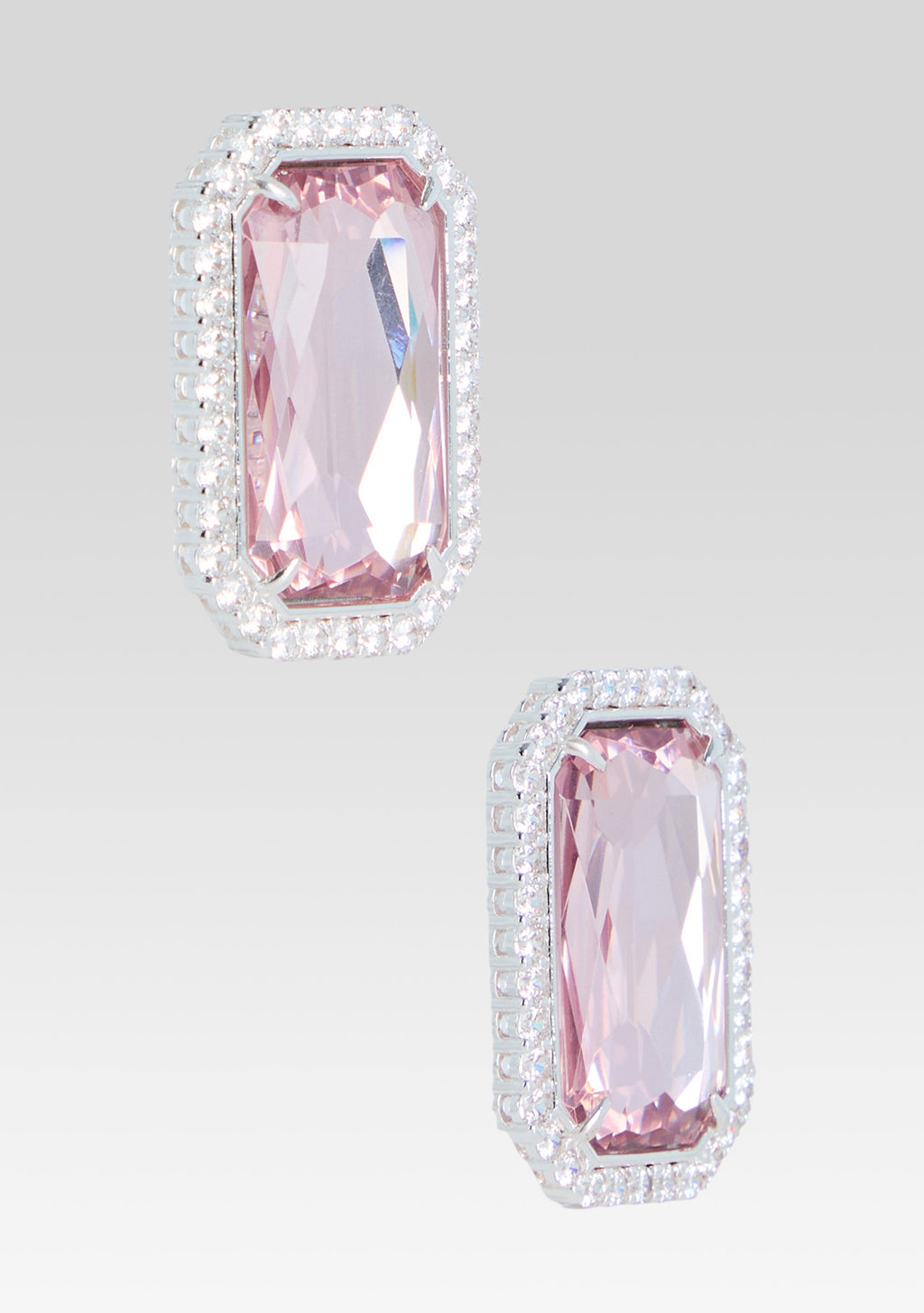 Hope Gemstone Earrings by retrofête in Petal, product image 3