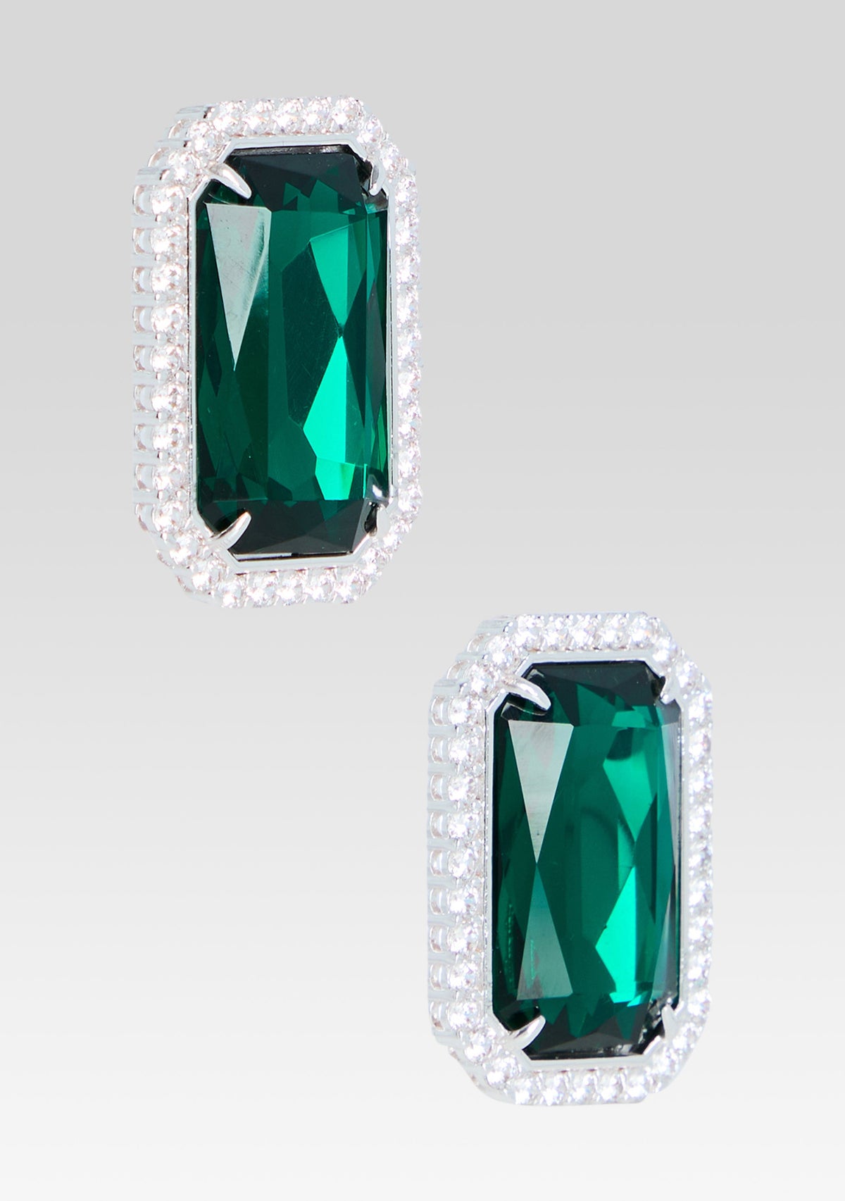 Hope Gemstone Earrings by retrofête in Pine, product image 4