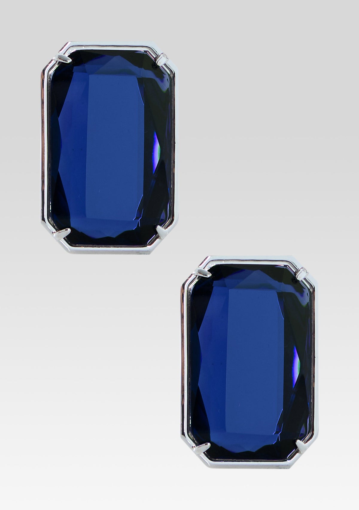 Kelsey Gemstone Earrings by retrofête in Sapphire, product image 1