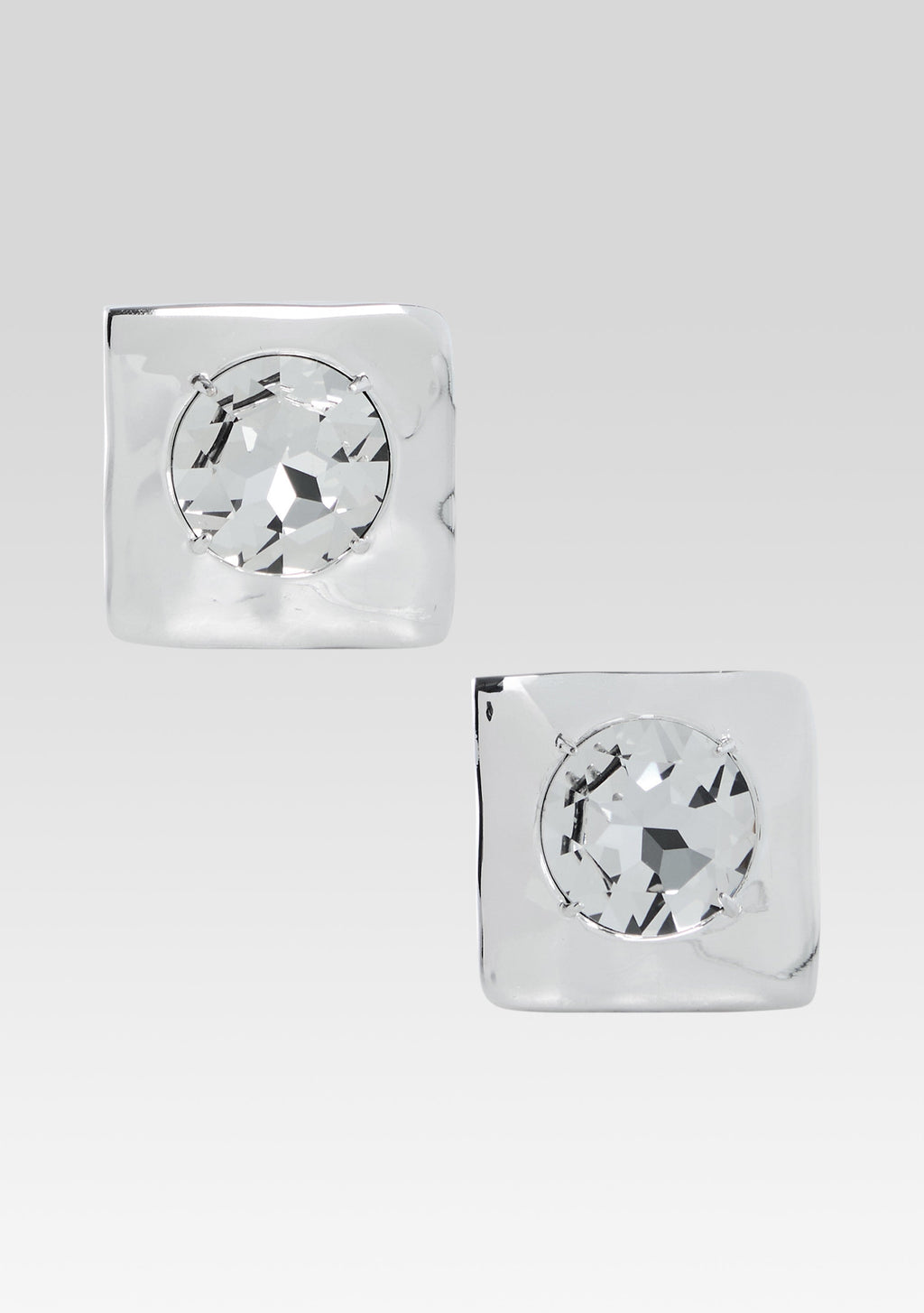 Nikki Crystal Earrings by retrofête in Silver, product image 1