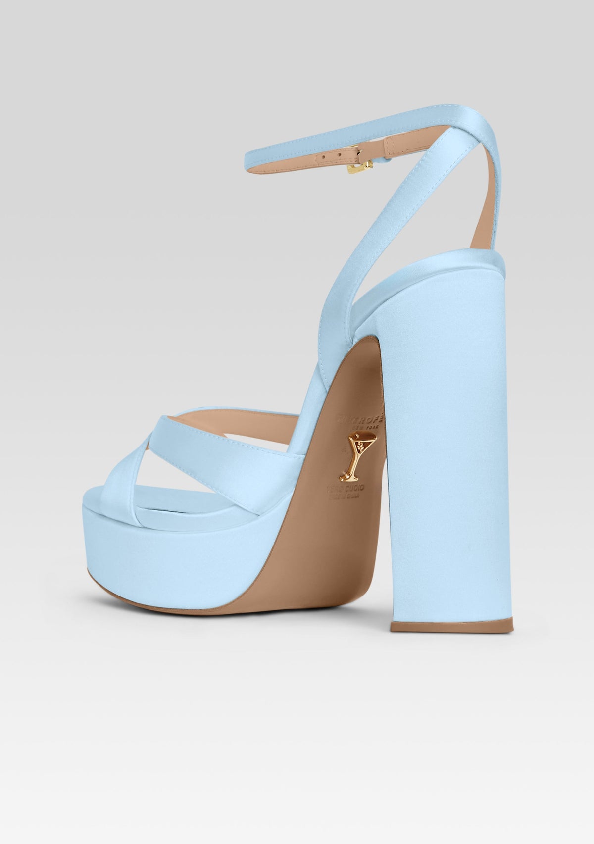 Melodia Platform Sandal by retrofête in Glace, product image 5