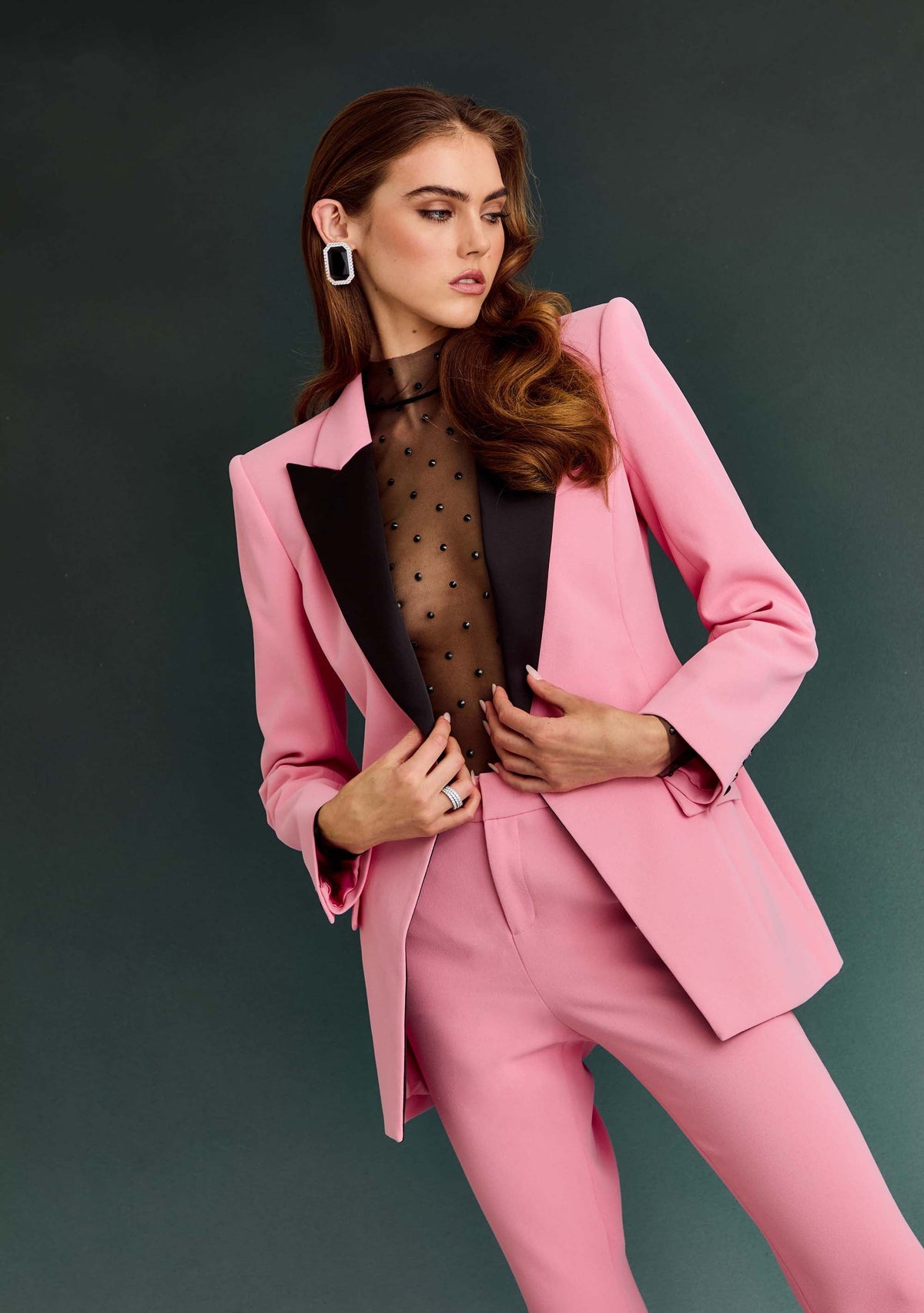 Muse Blazer by retrofête in Light Rose, product image 2