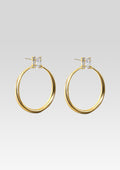 Manhattan Hoop Earrings by Keren Wolf in Gold, product image 1