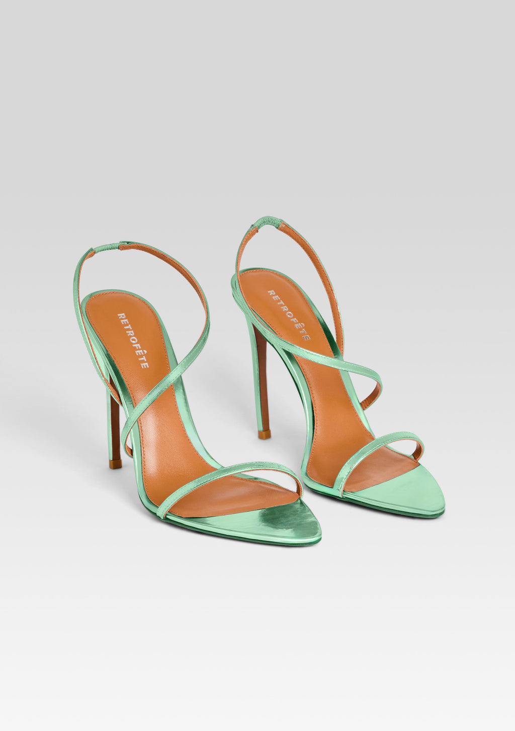 Naomi Sandal by retrofête in Metallic Mint, product image 4