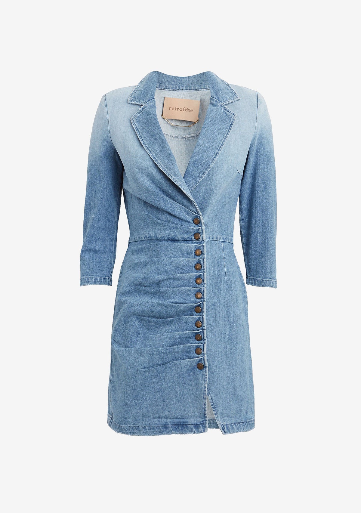 Willa Dress by retrofête in Light Blue Stone, product image 6