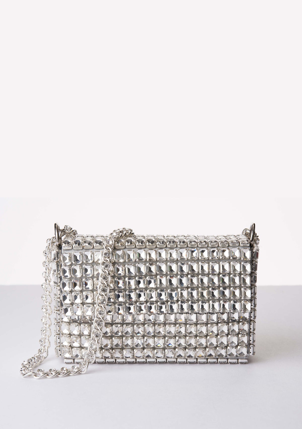 Pluto Crystal Bag by retrofête in Silver, product image 1